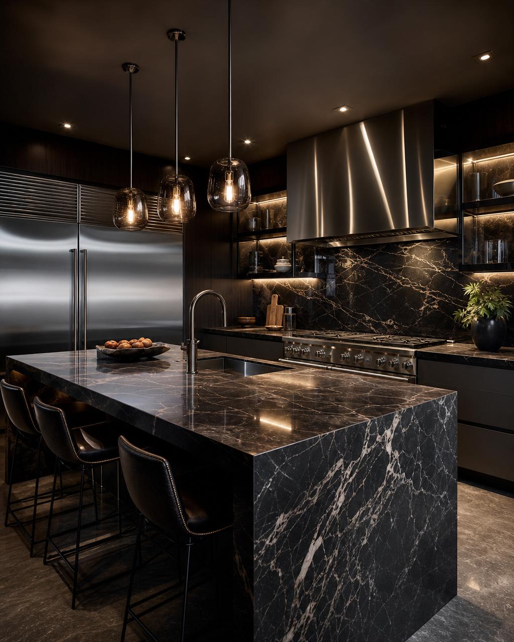 Modern kitchen with premium appliances